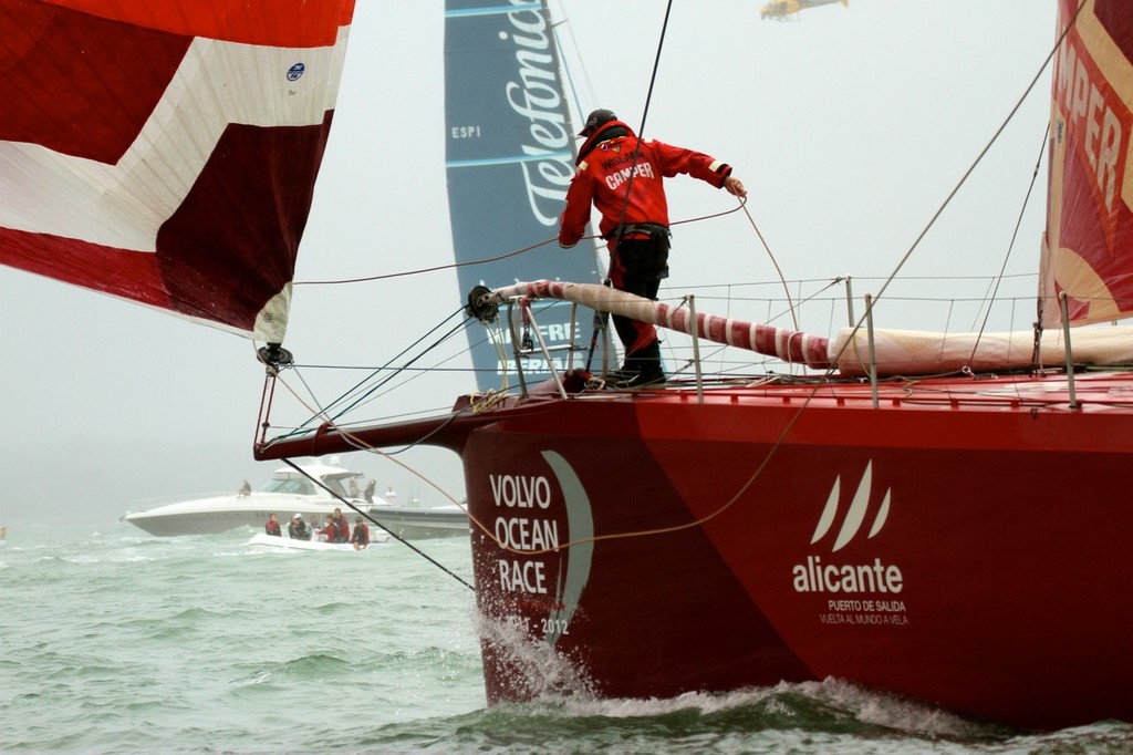 Volvo Ocean Race, Leg 4 Finish - Camper © Richard Gladwell www.photosport.co.nz